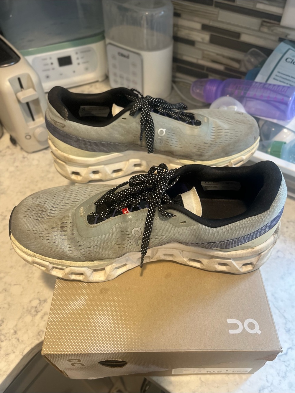 On Running Cloudmonster 2 Running Shoes Size Men’s 10 1/2 Mineral Aloe Color - Picture 10 of 17